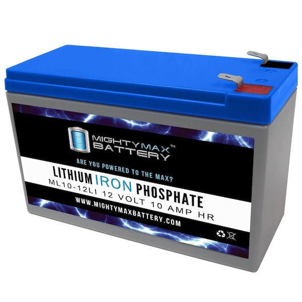 Mighty Max Battery 12V 10AH Lithium Replacement Battery for
